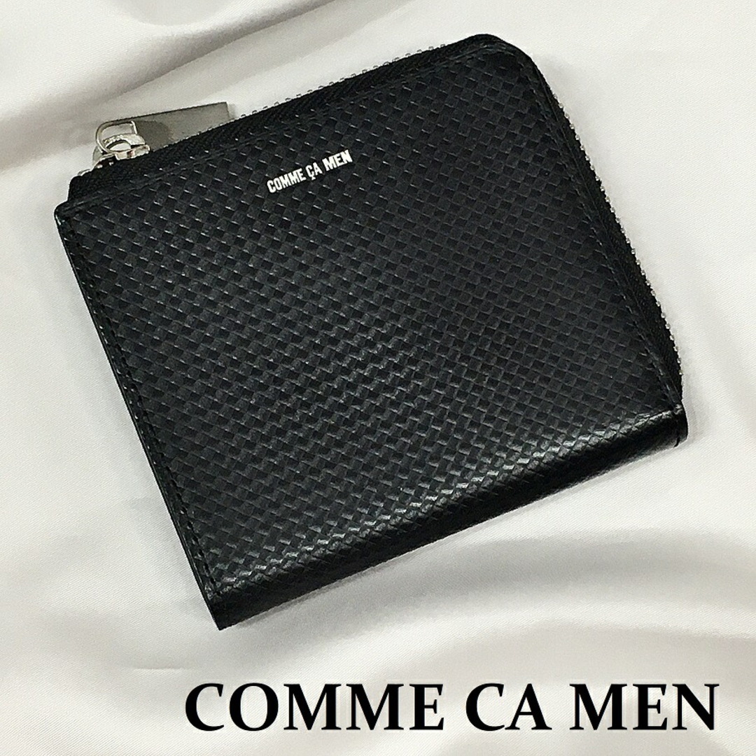 COMME CA MEN(コムサメン)のCOMME CA MEN コムサメン ブロック L字ファスナー 二つ折り財布【中古】【004】 メンズのファッション小物(折り財布)の商品写真