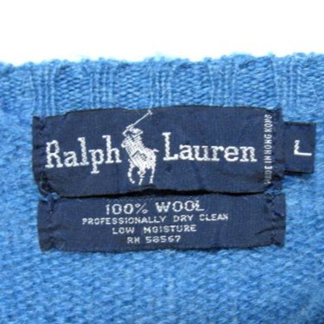 POLO RALPH LAUREN(ポロラルフローレン)の◆RALPH LAUREN ウール100％ ニット セーター L◆ラルフローレン レディースのトップス(ニット/セーター)の商品写真