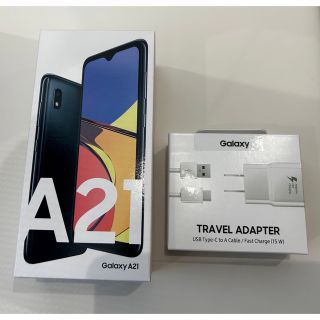 ギャラクシー(Galaxy)の新品 Galaxy A21 SCV49 ブラック(スマートフォン本体)