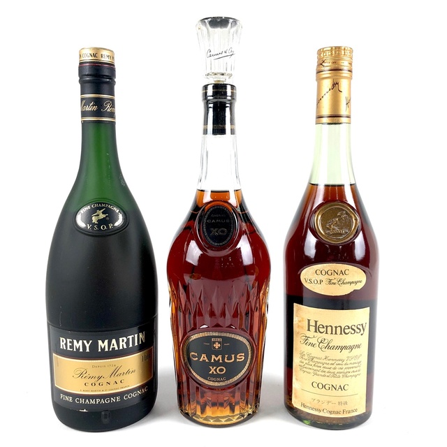 3本 REMY MARTIN CAMUS Hennessy コニャック - ブランデー