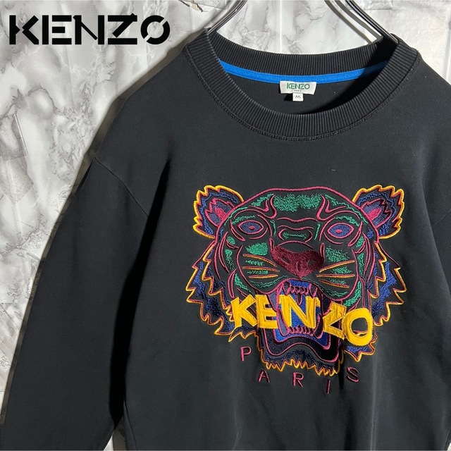 KENZO ケンゾートレーナー スウェット ロゴ タイガー 刺繍 レディース