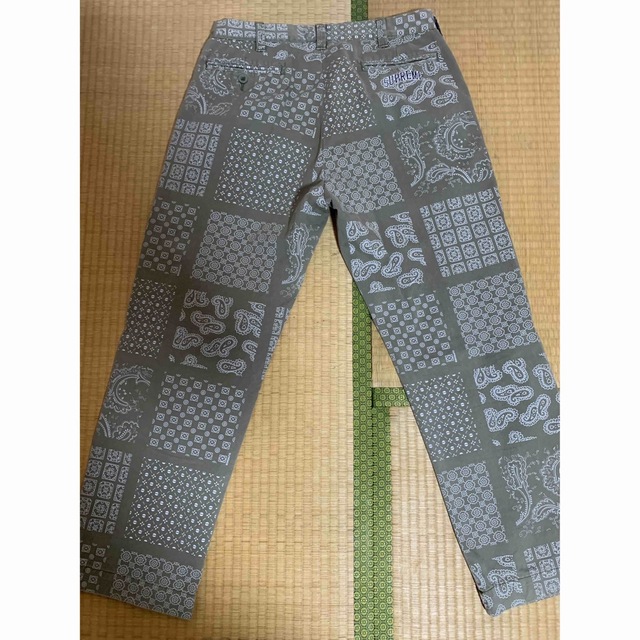 30 Supreme Paisley Grid Chino Pant Olive