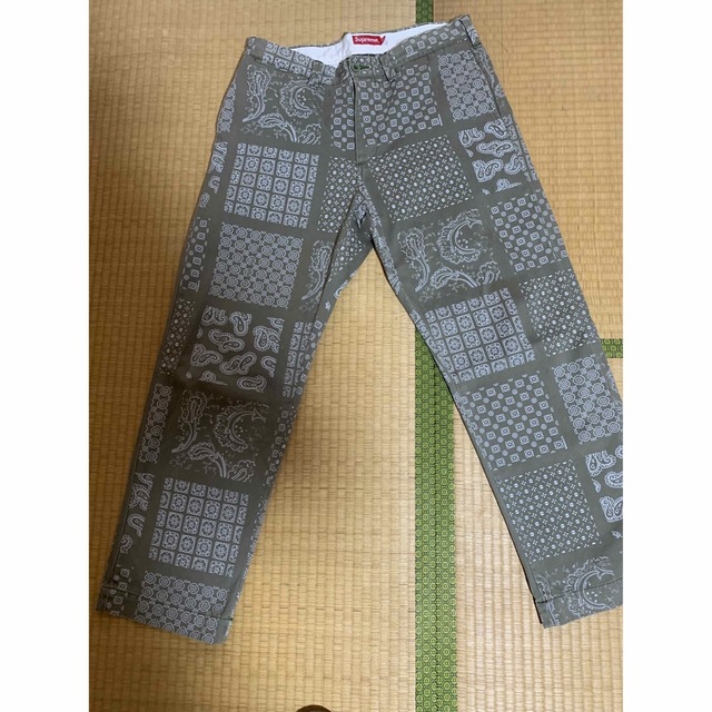 20SS Paisley Grid Chino Pant Oliveパンツ