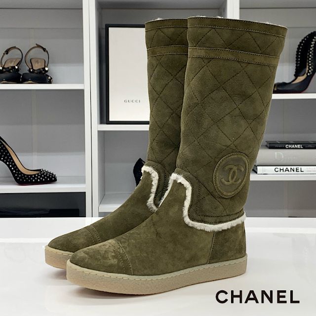 メーカー直売】 シャネル 未使用 5913 - CHANEL スエード ムートン