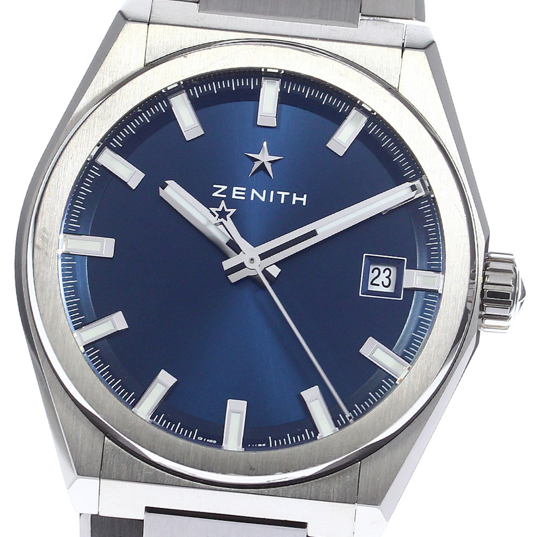☆極美品 ★箱・保証書付き【ZENITH】ゼニス デファイ クラシック クロノグラフ ダイヤベゼル 03/16.0506.4000 自動巻き メンズ_733556