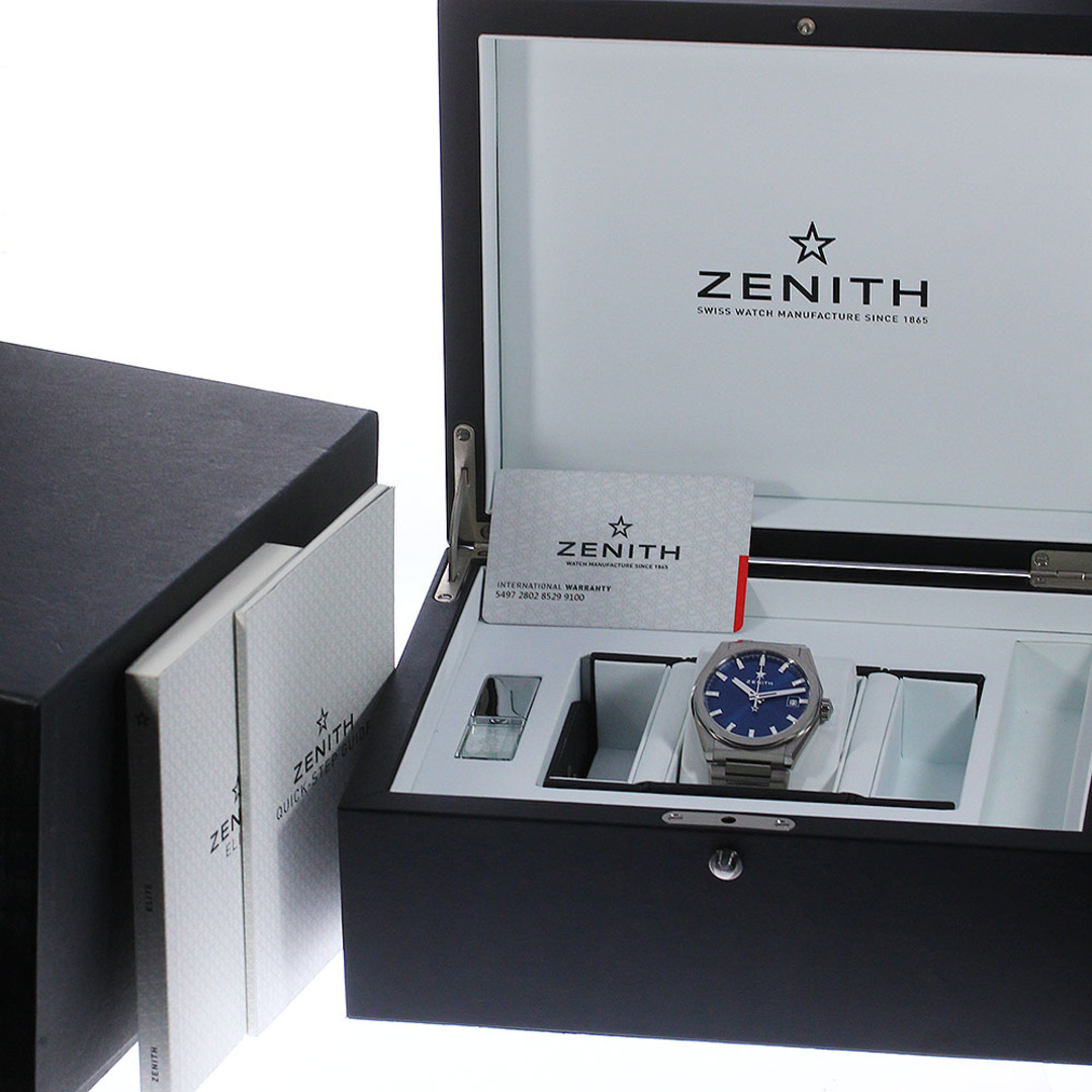 ☆極美品 ★箱・保証書付き【ZENITH】ゼニス デファイ クラシック クロノグラフ ダイヤベゼル 03/16.0506.4000 自動巻き メンズ_733556