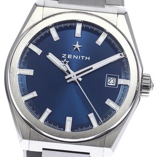 ☆極美品 ★箱・保証書付き【ZENITH】ゼニス デファイ クラシック クロノグラフ ダイヤベゼル 03/16.0506.4000 自動巻き メンズ_733556【ev15】