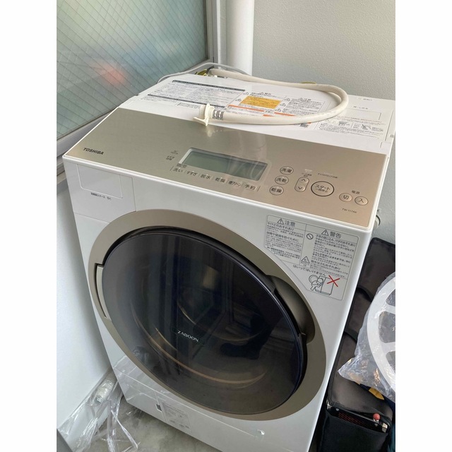 定休日以外毎日出荷中] 東芝 ドラム式洗濯機 ZABOON（TW-117A6L）中古