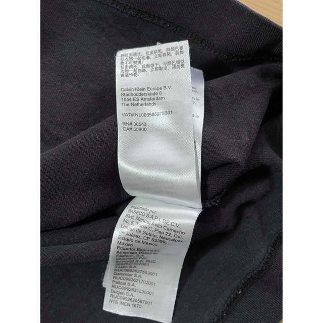 Calvin Klein(カルバンクライン)のCalvin Klein jeans Est.1978  長袖Tシャツ　黒 メンズのトップス(Tシャツ/カットソー(七分/長袖))の商品写真