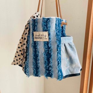 kittkyさま❤︎Special✴︎フリル×denim CUBE bag❤︎(バッグ)