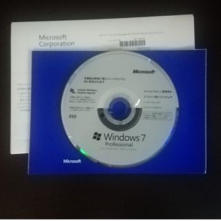 マイクロソフト(Microsoft)のWindows7pro インストールメディア＆プロダクトキー(その他)