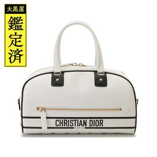 クリスチャンディオール(Christian Dior)のディオール　ヴァイブミディアムボウリングバッグ 　カーフ【431】(ショルダーバッグ)