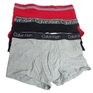 カルバンクライン(Calvin Klein)の新着カルバンクラインMen's コットンストレッチトランクス3枚セットUS-L(トランクス)