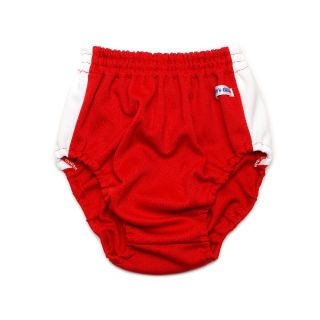 Ｍサイズ　ハイレグブルマー（ライン）　レッド(陸上競技)