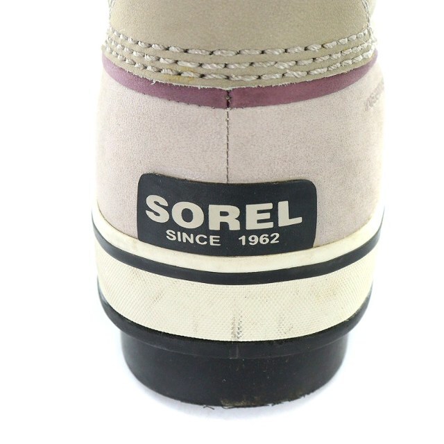 SOREL(ソレル)のソレル スノーブーツ ショートブーツ スエード ボア 25.5cm 紫  レディースの靴/シューズ(ブーツ)の商品写真