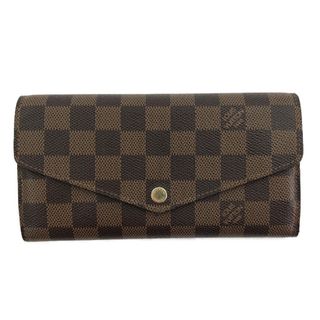 ルイヴィトン(LOUIS VUITTON)の##LOUIS VUITTON ルイヴィトン 長財布 ポルトフォイユ サラ ダミエ エベヌ N63209 ポケット反り・ホック破損有(財布)