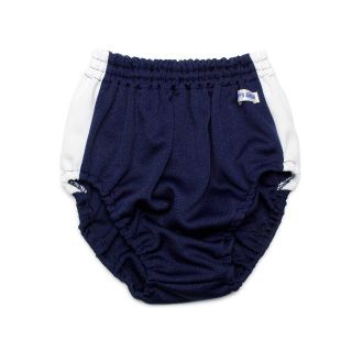 ＬＬサイズ　ハイレグブルマー（ライン）　ネイビー(陸上競技)