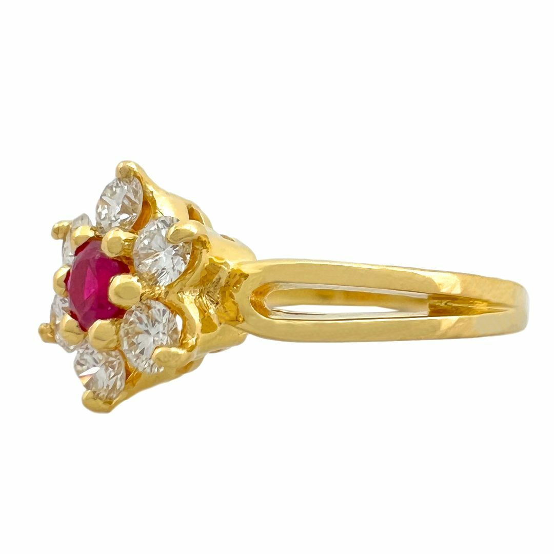 MIKIMOTO ミキモト リング ルビー ダイヤ K18 YG 9.5号 指輪 MIKIMOTO ミキモト リング ルビー ダイヤ K18 YG 9.5号 指輪
