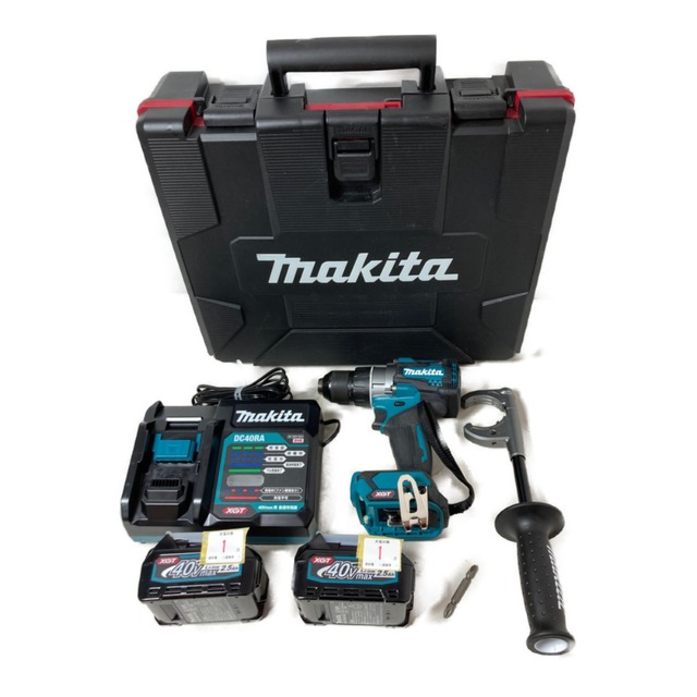 Makita(マキタ)の＊＊MAKITA マキタ 40Vmax 充電式ドライバドリル （ケース・充電器・バッテリ2個付） DF001DRGX ブルー インテリア/住まい/日用品のインテリア/住まい/日用品 その他(その他)の商品写真