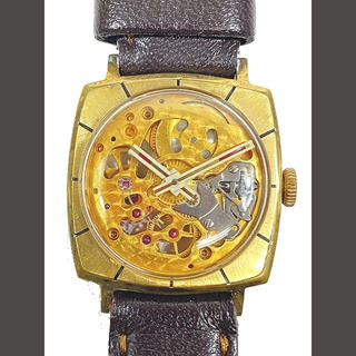ウォルサム(Waltham)のウォルサム WALTHAM モナコ 両面スケルトン 17石 手巻き 腕時計 (腕時計(アナログ))