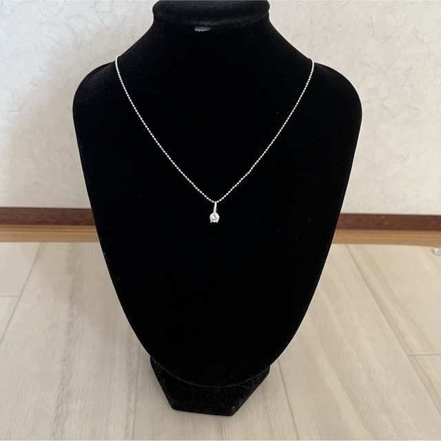 美品　PT プラチナ　0.36CT 一粒ダイヤ　ネックレス