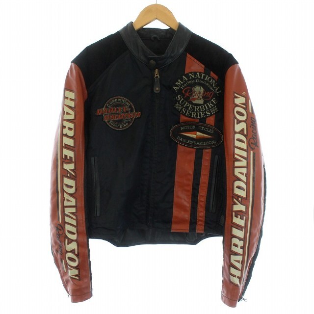 HARLEY DAVIDSON ライダース レザージャケット カウレザー 牛革 - www ...