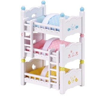 エポック(EPOCH)の【新品】シルバニアファミリー 家具 赤ちゃん三段ベッド(ぬいぐるみ/人形)
