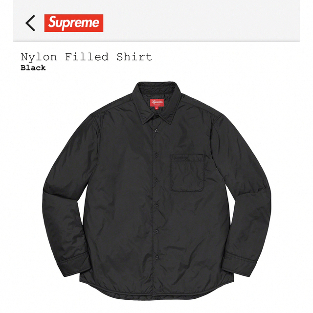 注目ショップ・ブランドのギフト nylon supreme Nylon Filled Shirt ...