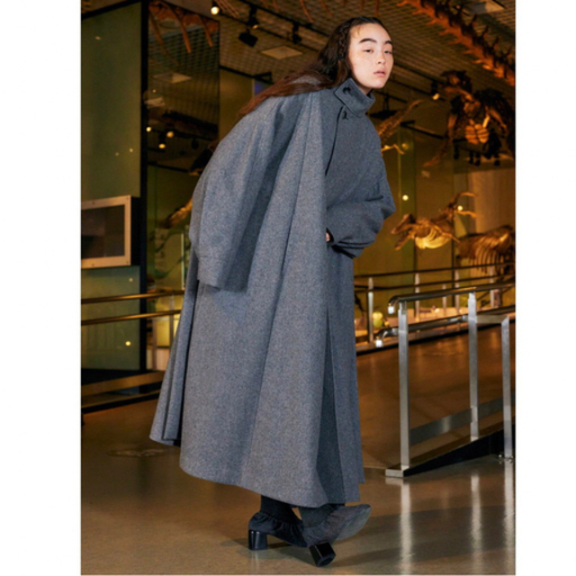 ENFOLD(エンフォルド)の新品　エンフォルド　ENFOLD  OVER-SIZE FLARE COAT レディースのジャケット/アウター(ロングコート)の商品写真