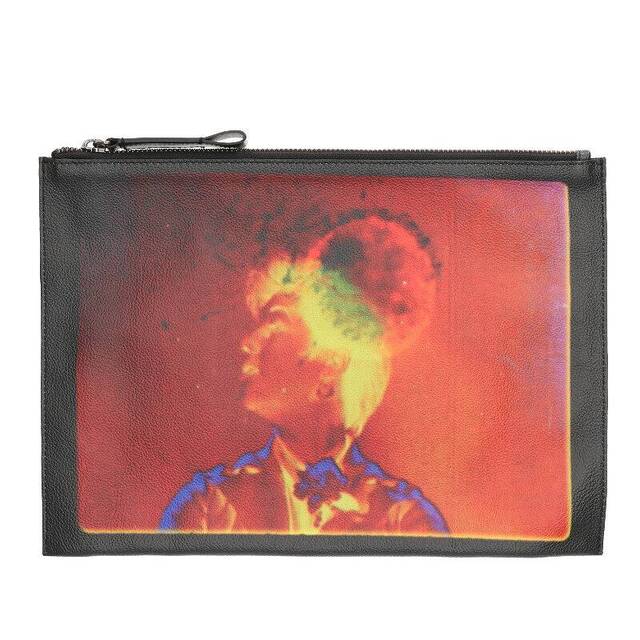 海外並行輸入正規品 DRIES VAN NOTEN - ドリスヴァンノッテン 21SS BM211-917 Q.501 フォトプリントクラッチバッグ メンズ ビジネスバッグ