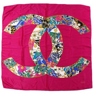 シャネル(CHANEL)のCHANEL ココマーク ジュエリー ビジュー グリポア スカーフ(バンダナ/スカーフ)