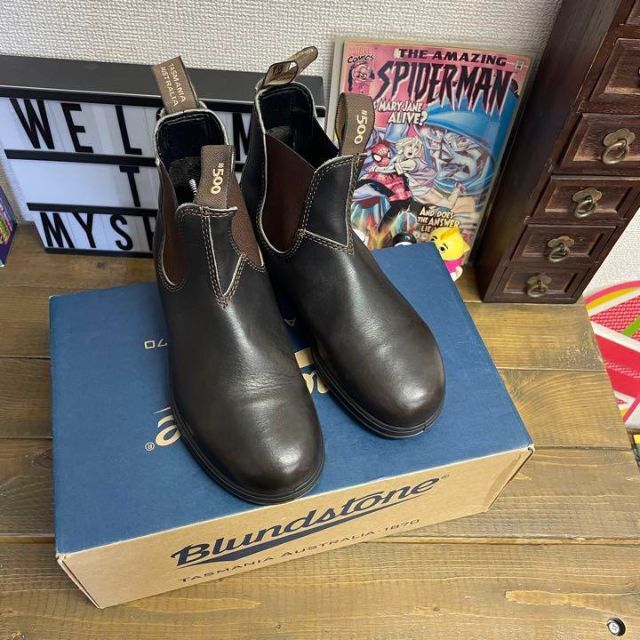 Blundstone(ブランドストーン)の良品 BLUNDSTONE サイドゴアブーツ 4 ブラウン 500 雨の日OK！ レディースの靴/シューズ(ブーツ)の商品写真