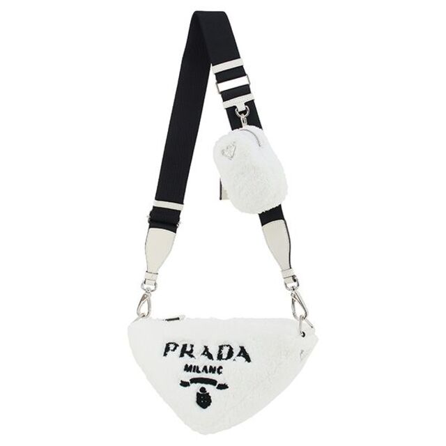 ランキング第1位 PRADA - プラダ ショルダーバッグ タオル地 ホワイト
