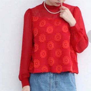 ドットアンドストライプスチャイルドウーマン(Dot&Stripes CHILDWOMAN)のフラワーブラウス(シャツ/ブラウス(長袖/七分))