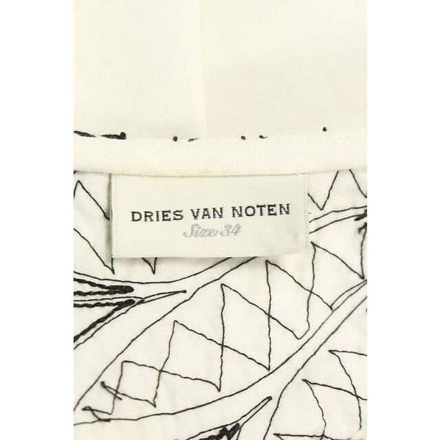 DRIES VAN NOTEN(ドリスヴァンノッテン)のドリスヴァンノッテン 21SS CARTELY EMB 2292 ビーズ装飾ステッチデザインブラウス レディース 34 レディースのワンピース(ロングワンピース/マキシワンピース)の商品写真