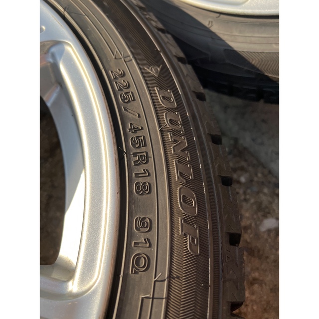 国産　2018年製　スタッドレス　225/45R18 4本　クラウン　オデッセイ