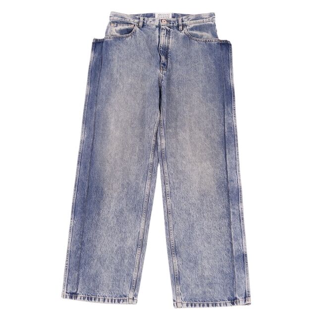 美品 メゾンマルジェラ Maison Margiela 1 パンツ 2020SS デニム ワイドパンツ ジーンズ S51LA0104 コットン レディース ボトムス 38(S相当) インディゴブルー