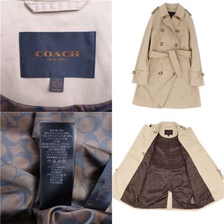 COACH - 美品 コーチ COACH コート トレンチコート ベルト 裏 ...