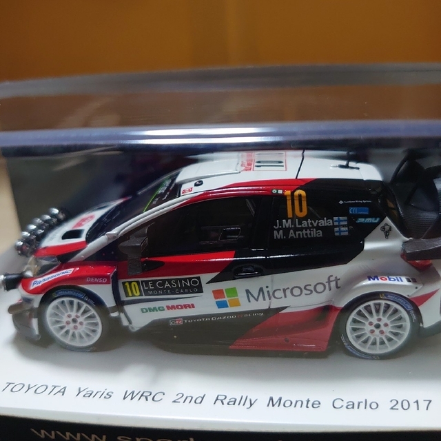 スパーク1/43.トヨタヤリス.WRCモンテ・アルバンカルロ2017。