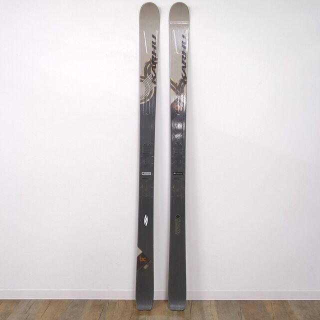 カルフ KARHU bc 186 テレマーク スキー スキー板 バックカントリー 雪山 登山 アウトドア 重量実測：約1910ｇ(一本当たり)186cmサイドカット