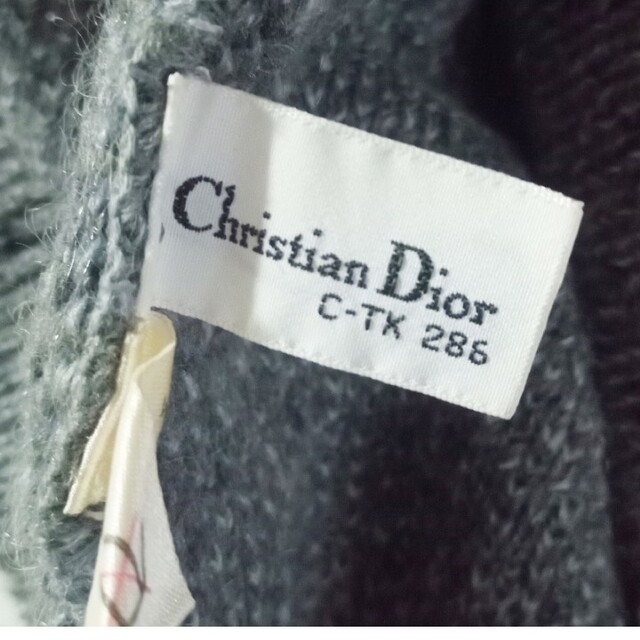 Christian Dior(クリスチャンディオール)のクリスチャンディオール■ウール混 ニット セーター ミックスカラー グレー レディースのトップス(ニット/セーター)の商品写真