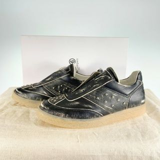 エムエムシックス(MM6)のMM6 Maison Margiela メゾンマルジェラ LOW-TOP SNEAKERS ロートップ スニーカー スリッポン ダメージ加工 Size 41(スニーカー)