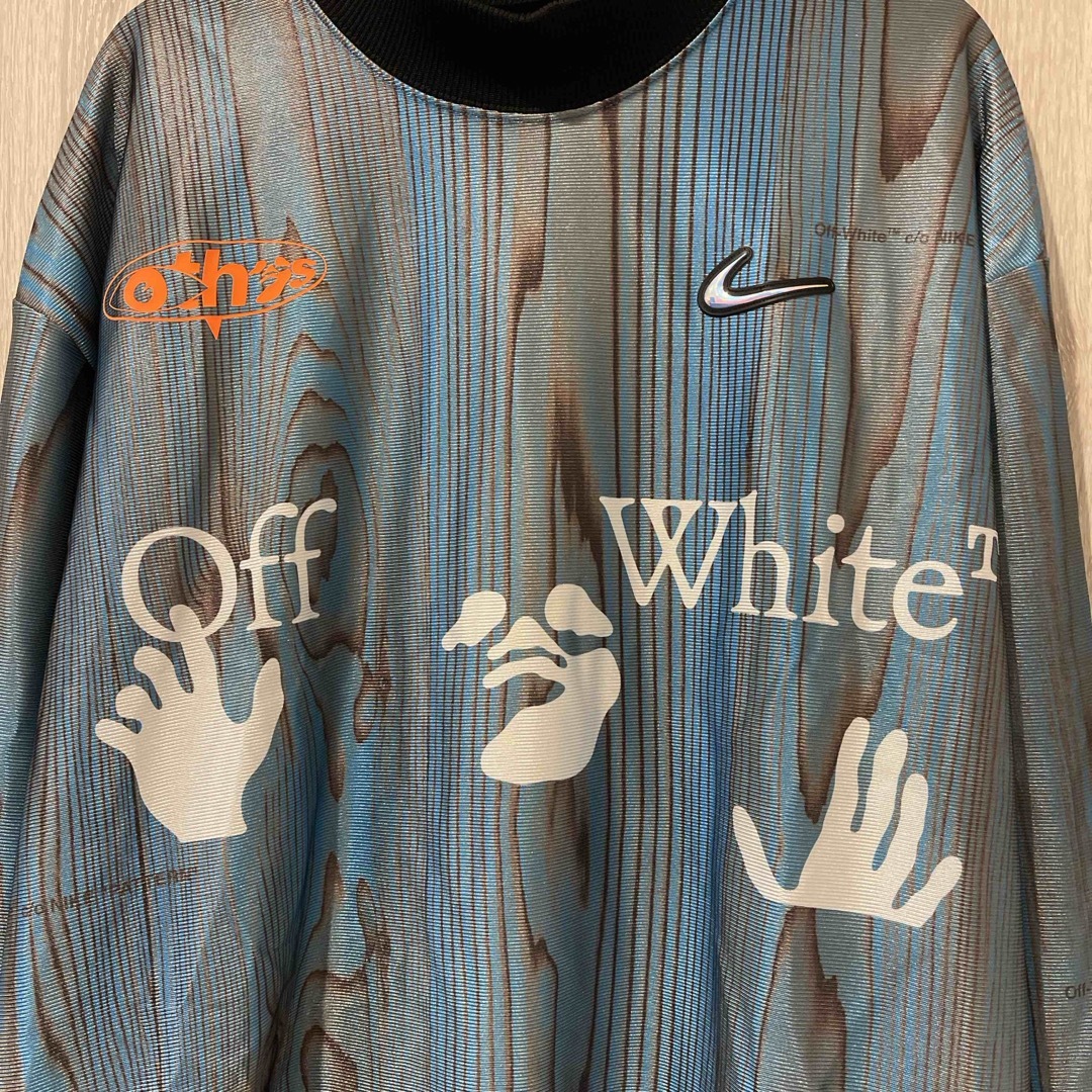 Nike x Off-White Men's Jersey 001 Blue メンズのトップス(Tシャツ/カットソー(七分/長袖))の商品写真