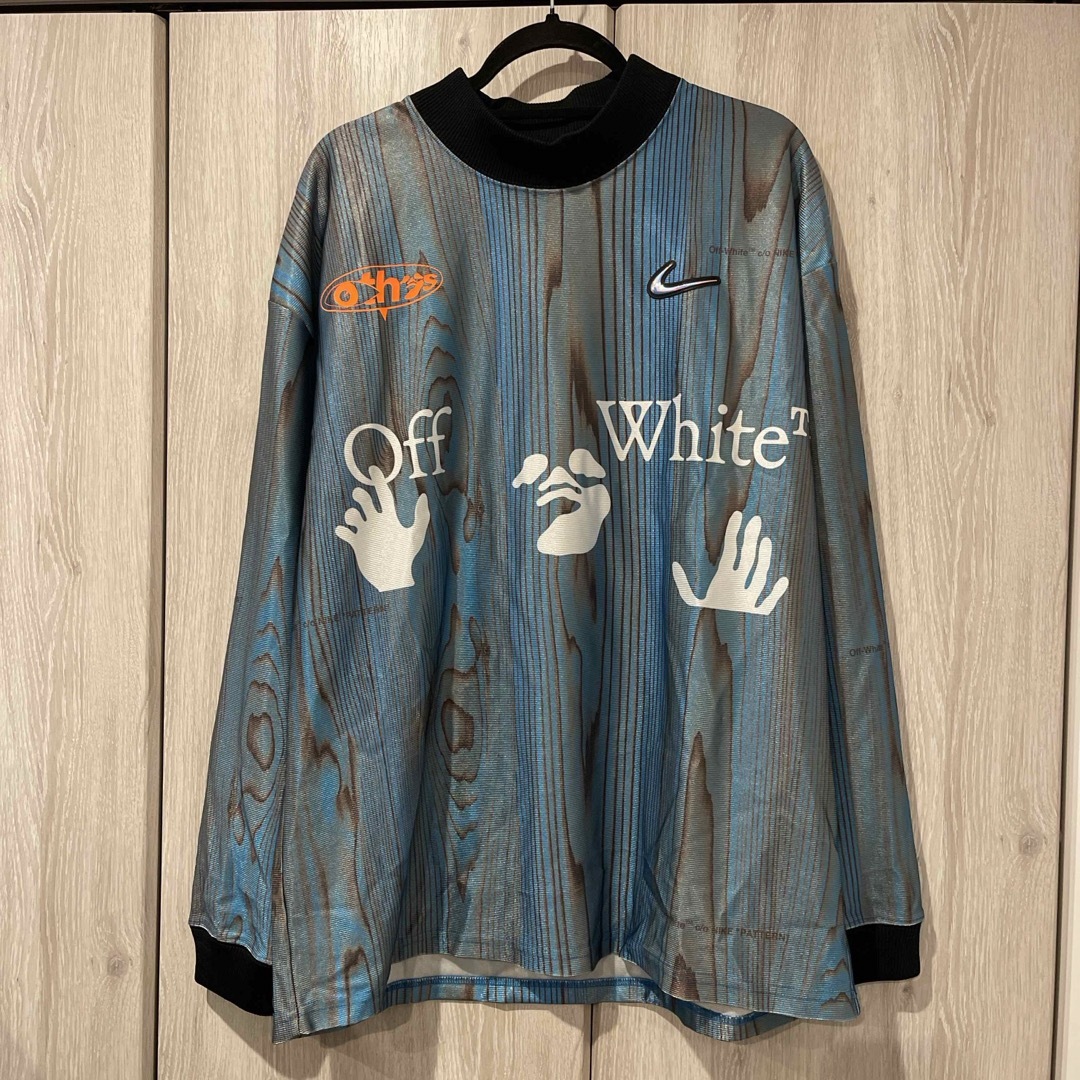 Nike x Off-White Men's Jersey 001 Blue メンズのトップス(Tシャツ/カットソー(七分/長袖))の商品写真
