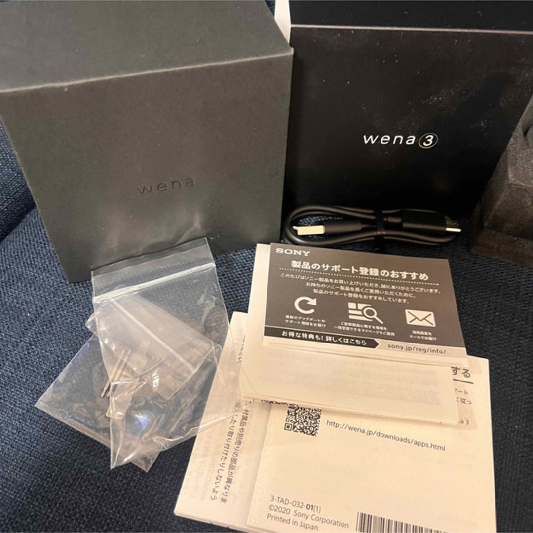 SONY(ソニー)のwena WENA 3 RUBBER スマートウォッチ WNW-A21A/B スマホ/家電/カメラのスマートフォン/携帯電話(その他)の商品写真