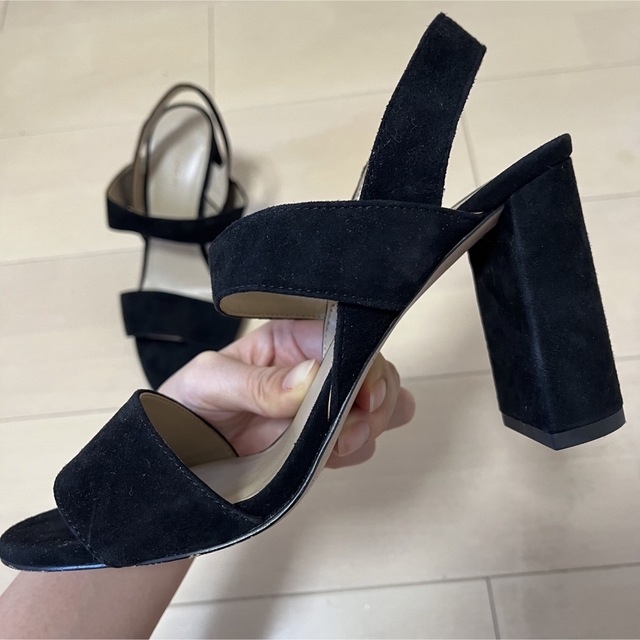 黒　サンダル レディースの靴/シューズ(サンダル)の商品写真