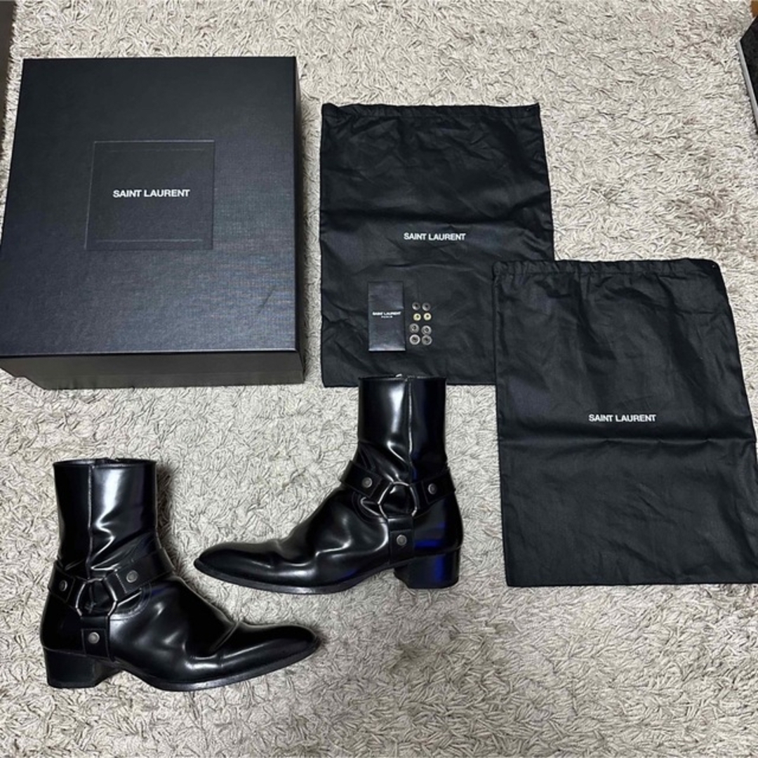 定番人気! SaintLaurent - Laurent Saint リングブーツ サンローラン