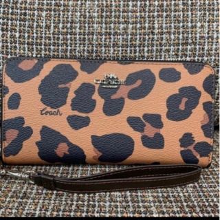 コーチ(COACH)の本体のみ　865  コーチ　ヒョウ柄　長財布(財布)