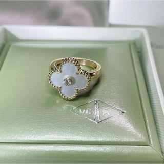 ヴァンクリーフアンドアーペル(Van Cleef & Arpels)のK18 ヴィンテージ アルハンブラ リング　最終価格‼︎(リング(指輪))