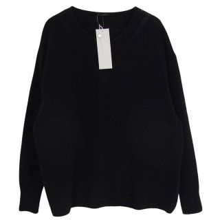 コモリ(COMOLI)のCOMOLI コモリ 22AW W03-06011 カシミヤ Vネック ニット ネイビー系 3【美品】【中古】(ニット/セーター)